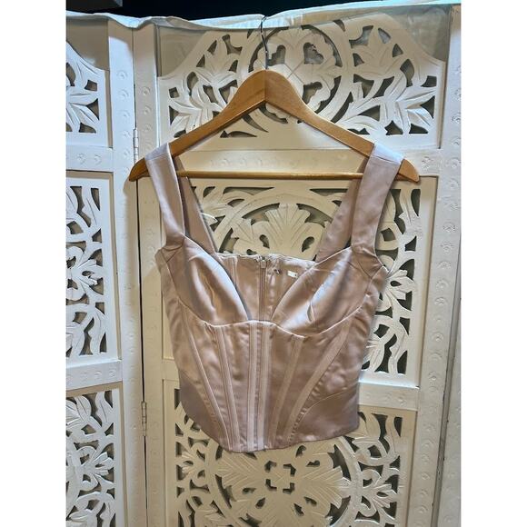 House of CB Liberty Crystal Satin Corset Size S Small - Picture 4 of 9